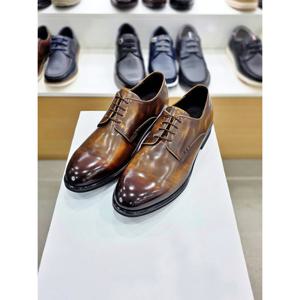 [탠디]심플 더비 데일리 남성 4cm 굽 구두 카멜 320001_DG