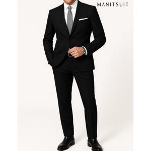 [맨잇슈트]품절임박)블랙 면접 및 경조사 솔리드 정장세트_MAGA0110111 DR4435
