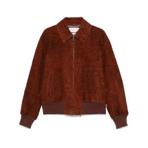 Alexander McQueen 디스트레스드 스웨이드 셔츠 재킷 817938Q5AO3