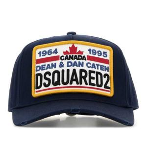 디스퀘어드2 네이비 블루 코튼 베이스볼 캡 BCM092205C00001 30