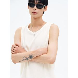 (265742CY51) [에잇세컨즈] 텍스처 슬리브리스  화이트