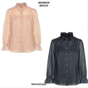 [미니멈]MD 하이넥 프릴 블라우스  MD MMXCAWB7430_CJ