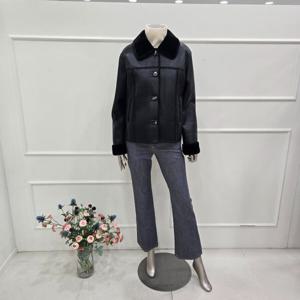 [미니멈]MYDKLJ0550BK 에코퍼 레더 믄스탕 점퍼_JK