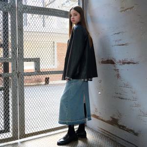 WOMAN 워싱 데님 롱 스커트 [2COL] / WBE3L13508