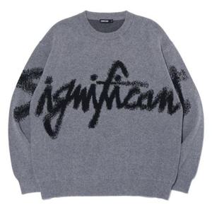 리트머스 HC12 스트릿 레터링 자카드 니트 LP9SU936-097