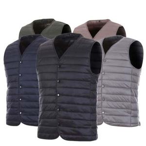 [모로엠]남성 웰론 경량 패딩 브이넥 베스트 ON-VEW-QWAEDA75