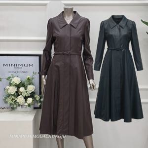 [미니멈]MD 에코 레더 원피스 MD MYCAWO8330BR