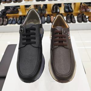 [엘칸토]남성 소가죽 경량 밴딩끈 캐주얼화 LCMC63U536