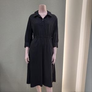 [꼼빠니아]허리밴딩 심플 카라넥 원피스 CAFF8-WOP130 _IC