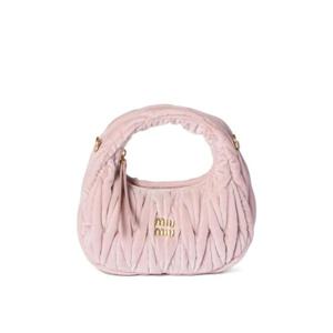 미우미우 미니 완더 레터링 로고 토트 백 5BP078VOON2EOM