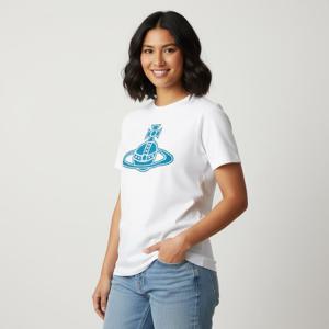 비비안웨스트우드 25FW 화이트 파리 ORB 페루 티셔츠 3G01004A J001M A401