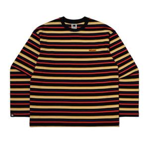 코닥 스트라이프 긴팔 티셔츠 B1 K5323LRL83 BLK OTM