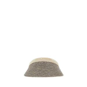 HELEN KAMINSKI Grey raffia Bianca visor HAT50265 ECLMELNATLOG