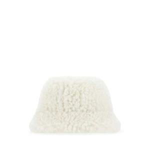 PRADA 아이보리 에코 시어링 모자 1HC1372FLI F0018