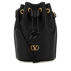 VALENTINO GARAVANI Black leather bucket bag 7W2P0AJ2SNP 0NO