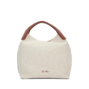 LORO PIANA BALE LARGE NATURAL CANVAS FAO7100 B4NE