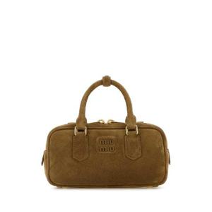 MIU MIU Biscuit suede Arcadie handbag 5BB142VOON2CS4 F0393