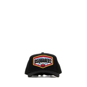 DSQUARED 블랙 코튼 야구 모자 BCM076305C00001 2124