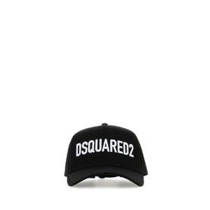 DSQUARED 블랙 코튼 야구 모자 BCM066005C00001 M063