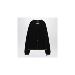 GUCCI Black cotton cardigan with Web ribbon 788009XKD15XLGUC-1060