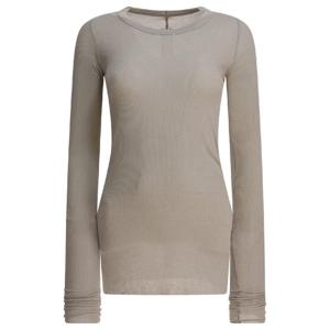 RICK OWENS Ribbed viscose and wool T shirt RP02E4202RC08