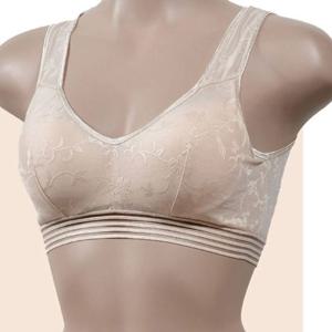 (조은)플라워 스트라이프밴딩 노와이어 브라탑