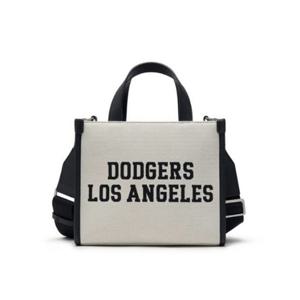 MLB크로스백 JQT 3AORS024N-07CRM 바시티 자카드 스몰 토트백