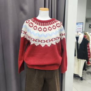 [포커스]헤이즐 라운드넥 니트티_FW5L3KT3287