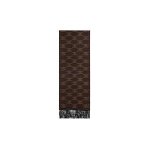 셀린느 프린지드 머플러 모노그램 캐시미어 블랙 토피 2AWU4254U-38TO