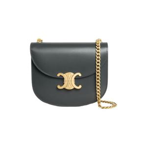 셀린느 샤이니 카프스킨 틴 베사체 트리옹프 체인 슬레이트 그레이 110973BF4-10SG