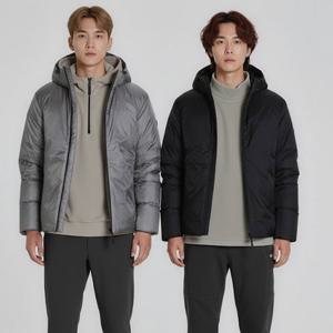 스노우피크 어패럴 피크 에디션 경량 후드 구스 다운 자켓 S23WMPDJ05