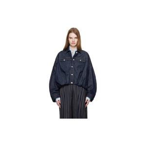 25 FW 드리스반노튼 여성 네이비 코튼 데님 재킷 261358F060000