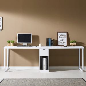 뉴다움 50T 철다리 본체통 2400 2인용책상 학생책상