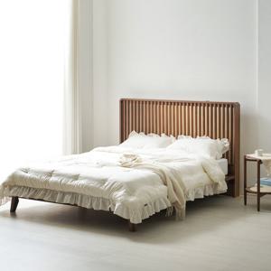 홈앤힐 알렉 창살 원목 평상형 침대 프레임 이스턴킹(EK)