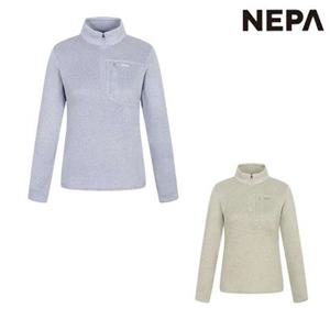 [네파]7J85401 여성 겨울 등산 플리스 긴팔 기모 집업 티셔츠