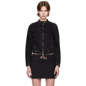 25 FW 디젤 여성 블랙 모닝 데님 재킷 251001F060002