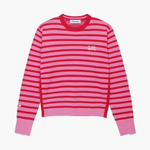 [르꼬끄골프] 여성 스트라이프 라운드 스웨터 (GQ122LKP12)