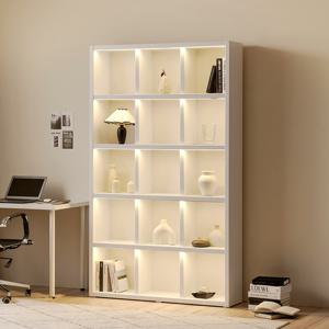 아씨방가구 제니아 LED 조명 36T 선반 1200 5단 책장