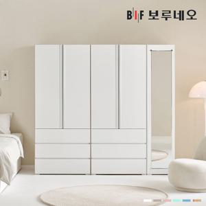 [착불] 보루네오 리키 2000 V세트 옷장 이불장 안방 작은방 원룸 서랍 거울