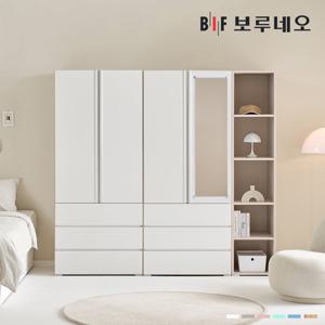 [착불] 보루네오 리키 2000 Z세트 옷장 이불장 안방 작은방 원룸 서랍 거울