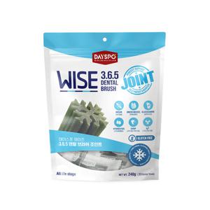 데이스포 와이즈 3.6.5 덴탈케어 브러쉬 관절건강 240g 강아지껌