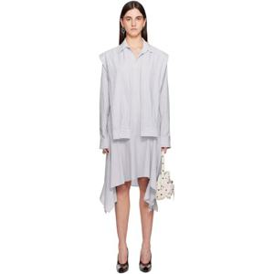 25 FW 아크네 여성 블루 레이어드 미디 드레스 251129F054008