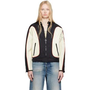 25 FW 디젤 여성 오프 화이트   블랙 J 블링크 재킷 251001F063002