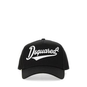 Dsquared2 로고 자수 곡선 피크 야구 모자 BCM088105C00001 2124 TP934856309