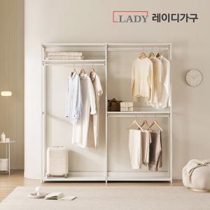 레이디가구 에어랙 철제 드레스룸 시스템옷장 2000 행거형