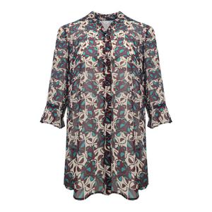 [펠리체조수니]쉬폰 헴 블라우스 (FNMB259)