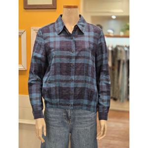 [BCBG]문리 체크 블라우스 B5C7B405