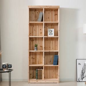 안토니 삼나무 원목 5단 책장 800