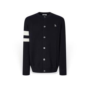 [헤지스] 남성 소매 배색 라운드넥 가디건 HZSW5D200N2