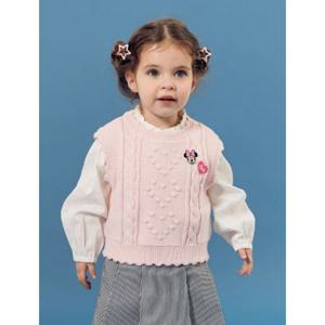 [디즈니베이비]미니꽈배기니트조끼(PINK)_79S521351